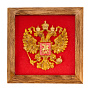 Панно из янтаря "Герб РФ" 23х23 см, фотография 3. Интернет-магазин ЛАВКА ПОДАРКОВ