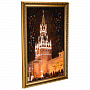 Картина янтарная "Спасская башня ночью" 30х40 см, фотография 2. Интернет-магазин ЛАВКА ПОДАРКОВ