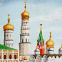Картина янтарная "Москва. Большой Кремлевский дворец" 40х60 см, фотография 5. Интернет-магазин ЛАВКА ПОДАРКОВ