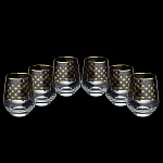 0035012/14.00389.07 ЛФЗ НАБОР ДЛЯ ВИСКИ/СОКА 6 бокалов 400мл СЕТКА ЗОЛОТО