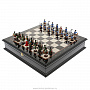 Шахматный ларец с оловянными фигурами "Полтава" 48х48 см, фотография 8. Интернет-магазин ЛАВКА ПОДАРКОВ