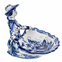 Конфетница "Дама". Гжель, фотография 3. Интернет-магазин ЛАВКА ПОДАРКОВ