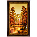 0073617-37*56см Картина янтарная крошка "ПЕЙЗАЖ" (28*47см внут.раз.)