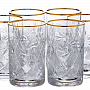Набор стаканов для напитка с золотым отведением 250 г., фотография 2. Интернет-магазин ЛАВКА ПОДАРКОВ
