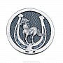 Монета сувенирная "Лошадь с подковой". Серебро 925*, фотография 1. Интернет-магазин ЛАВКА ПОДАРКОВ