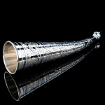 0055832/81,2гр Серебро 875* РОГ  гравировка, чернение В П/У