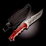 0062238 Оружие сувенирное Нож "Турист/Скорпион"рук-дерево/лак, ножны кожа 