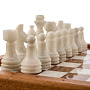 Шахматы с полем и фигурами из камня 33х33 см, фотография 3. Интернет-магазин ЛАВКА ПОДАРКОВ