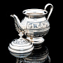 Чайник заварочный с гравировкой и чернением (серебро 875*), фотография 2. Интернет-магазин ЛАВКА ПОДАРКОВ