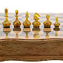Шахматы из карельской березы с фигурами из янтаря 53х53 см, фотография 6. Интернет-магазин ЛАВКА ПОДАРКОВ
