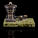 11590 Бронза Скульптура "Камнедробилка"  4,5*9*6см