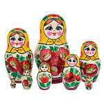 Матрешка Семеновская "Россиянка" 8 мест