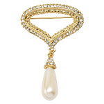 -08156 Традиции ФАБЕРЖЕ  Брошь "КАПЛЯ"