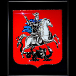 Картина "Герб Москвы". Сваровски Swarovski 40 х 50 см