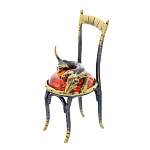 0047489/1828.1 Сувенир Собака Такса на стуле Сувенир (коньячный)