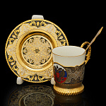 Кофейная пара "Герб РФ". Златоуст