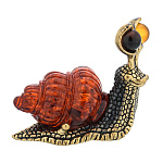 0071856/2276 Улитка с панцирем Сувенир (коньячный)