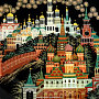 Тарелка-панно с художественной росписью "Москва", фотография 2. Интернет-магазин ЛАВКА ПОДАРКОВ