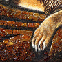 Картина янтарная "Лев" 60х80 см, фотография 2. Интернет-магазин ЛАВКА ПОДАРКОВ