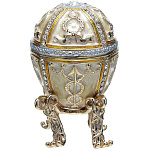 0023765 Традиции ФАБЕРЖЕ Сувенир ЯЙЦО Пасхальное малое"БУТОН РОЗЫ" Е06-26-02