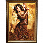 Картина янтарная "Танец"