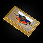Визитница карманная "Герб ФСБ". Златоуст