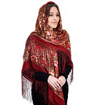 202411 Платок ППс шерсть 100% 148х148 1122-5 1уС148м-1-ПН