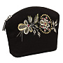 Косметичка "Заря". Черная с вышивкой, фотография 1. Интернет-магазин ЛАВКА ПОДАРКОВ