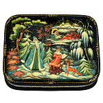 0065127/14*11см Лаковая миниатюра Палех ШКАТУЛКА "Морозко" Модина