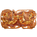 0029901/БС Янтарь ПАННО "СУДЬБА" ок.180*80см (янтарь, тинео, орех). Диз.И.Исаев