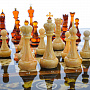 Шахматы с инкрустацией и фигурами из янтаря "Классика" 56х56 см, фотография 11. Интернет-магазин ЛАВКА ПОДАРКОВ