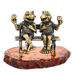 0071792/2924 Лягушки Задушевный разговор Сувенир (коньячный)