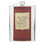 Фляга сувенирная с символикой "Герб РФ"