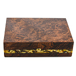 Шкатулка с янтарем "Александр"