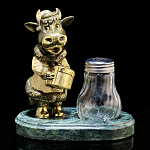 0055190 Бронза Солонка "Буренка" (5.101)