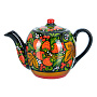 Чайник заварочный 0,7 л "Клубника". Хохлома, фотография 4. Интернет-магазин ЛАВКА ПОДАРКОВ