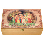 00297821 ИГРА РУССКОЕ ЛОТО "ХОРОВОД"в дерев.ларце 