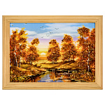 0076435-24*18 (21*15)см ПАННО настенной ПЕЙЗАЖ №26 (янтарная крошка)