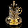 Чайный набор с подстаканником "Москва". Златоуст, фотография 2. Интернет-магазин ЛАВКА ПОДАРКОВ