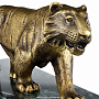 Бронзовая скульптура "Тигр" на каменной подставке, фотография 4. Интернет-магазин ЛАВКА ПОДАРКОВ