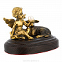 Скульптура бронзовая "Ангел с ягненком", фотография 2. Интернет-магазин ЛАВКА ПОДАРКОВ