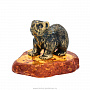 Статуэтка с янтарем "Медведица", фотография 2. Интернет-магазин ЛАВКА ПОДАРКОВ