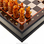 Шахматный ларец с янтарными фигурами "Рыцари", фотография 4. Интернет-магазин ЛАВКА ПОДАРКОВ