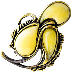 0049756/2063.4 Брошь Винтажный букет 2 (белый)