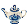Чайник "Малыш". Гжель, фотография 1. Интернет-магазин ЛАВКА ПОДАРКОВ