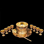  Златоуст НАБОР "БРАТИНА":Чаша+Черпак+8чашек в ПУ (2места)