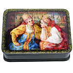 0078259 ШКАТУЛКА с росписью "ПОДРУГИ"13*10*3,5 см 