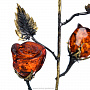 Янтарная композиция "Роза в вазе", фотография 4. Интернет-магазин ЛАВКА ПОДАРКОВ