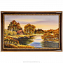Янтарная картина "Утро на реке" 102х66 см, фотография 1. Интернет-магазин ЛАВКА ПОДАРКОВ