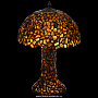 Настольная лампа из янтаря и бронзы "Дерево". Высота 48 см, фотография 1. Интернет-магазин ЛАВКА ПОДАРКОВ